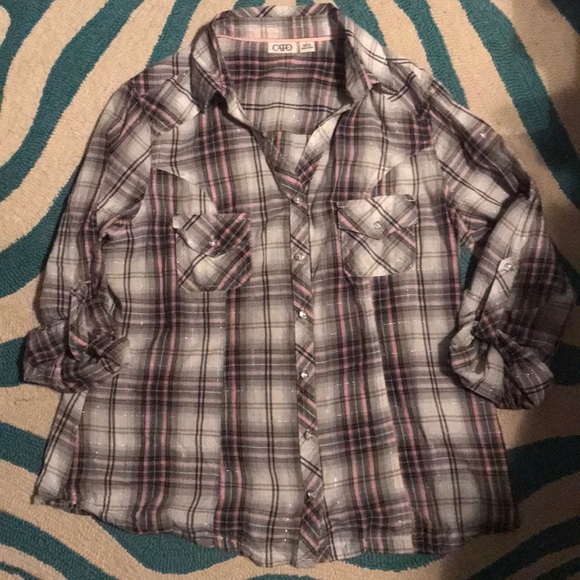 Ladies plaid western style shirts - Picture 3 of 4